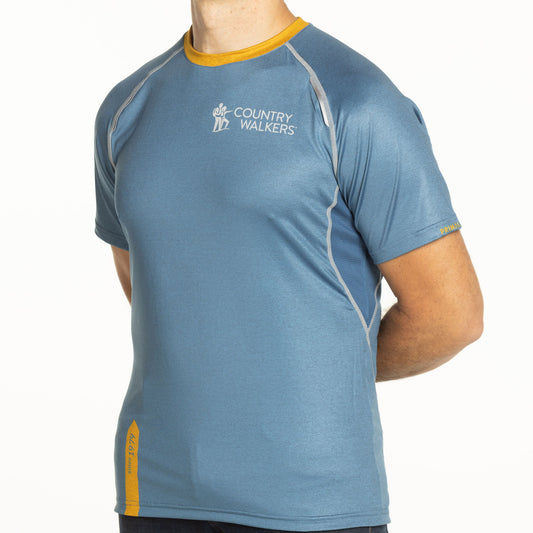 Country Walkers Short-Sleeve Shirt in Radiant Blue - Men's
