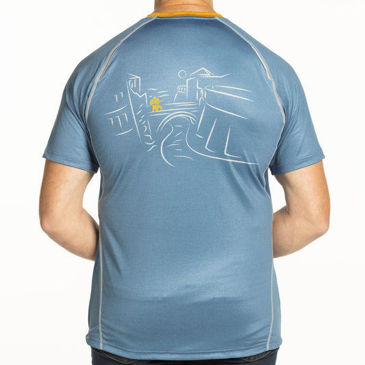 Country Walkers Short-Sleeve Shirt in Radiant Blue - Men's