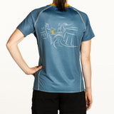 Country Walkers Short-Sleeve Shirt in Radiant Blue - Women's